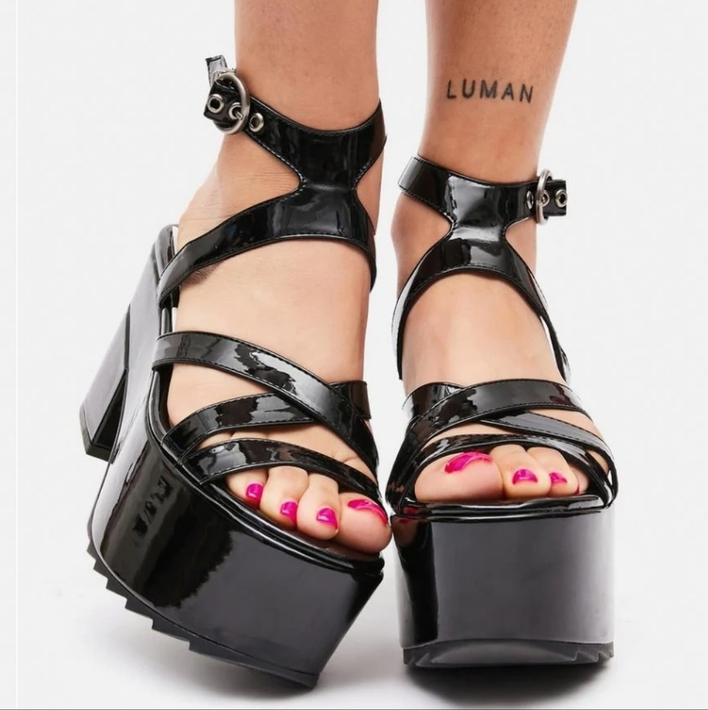 Dolls kill wicked revenge platform heel